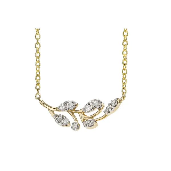 3/10th Ctw. Diamond Branch Necklace in 14k Yellow Gold Image 2 Conti Jewelers Endwell, NY