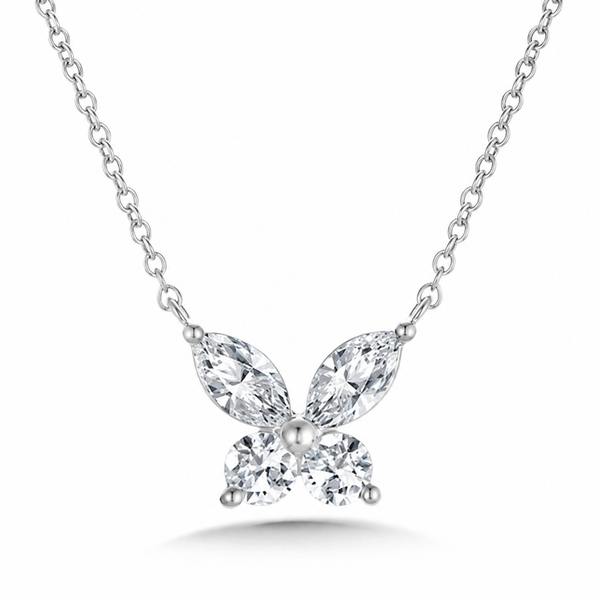 5/8 cttw. Diamond Butterfly Necklace in 14k White Gold Conti Jewelers Endwell, NY