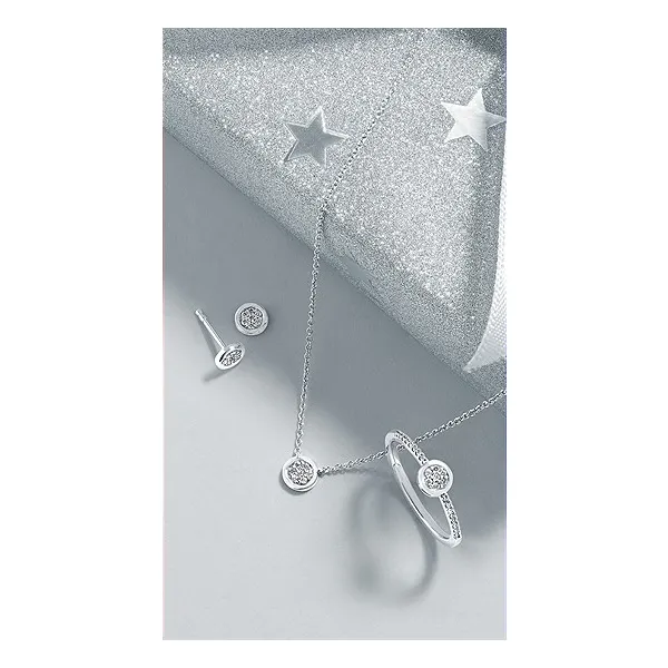 .05 Ctw. Diamond Necklace In Sterling Silver Image 2 Conti Jewelers Endwell, NY