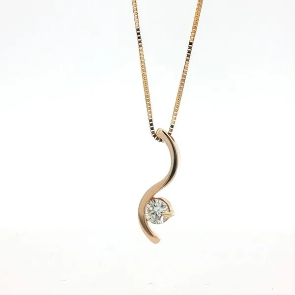 Journey Pendant Necklace in 14k Yellow Gold 16