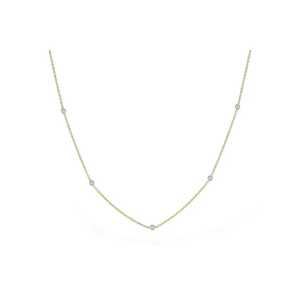 1/4ct. tw. Diamond Station Necklace in 14k Gold Conti Jewelers Endwell, NY