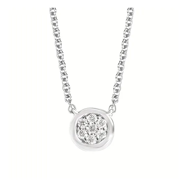.05 Ctw. Diamond Necklace In Sterling Silver Conti Jewelers Endwell, NY
