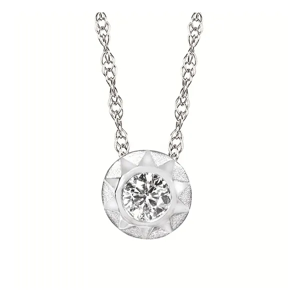 1/4 cttw. Lab-Grown Diamond Circle Necklace in Sterling Silver 18