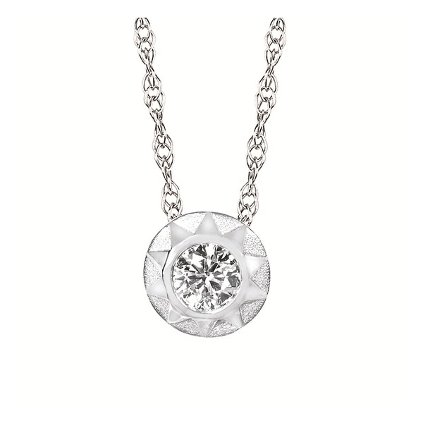 1/4 cttw. Lab-Grown Diamond Circle Necklace in Sterling Silver 18