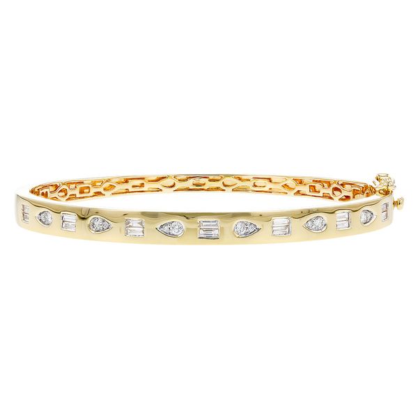 .62ct tw. Diamond Bangle Bracelet in Yellow Gold Conti Jewelers Endwell, NY