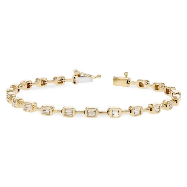 14k Yellow Gold .90cttw Diamond Bracelet Conti Jewelers Endwell, NY