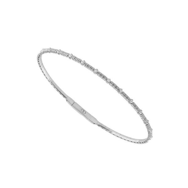 1/5ct. tw. Diamond Flexie Bangle in 14k White Gold Conti Jewelers Endwell, NY