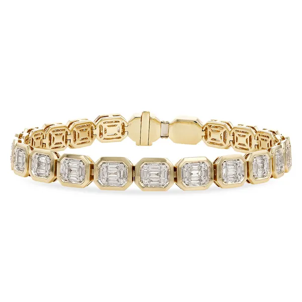 Baguette Diamond Tennis Bracelet in 14k Yellow Gold (1.70ct tw.) Conti Jewelers Endwell, NY