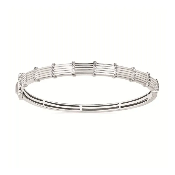 1/4 Ctw. Diamond Bangle Bracelet In Sterling Silver Conti Jewelers Endwell, NY