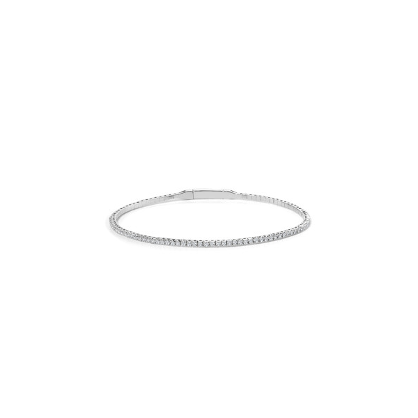 14k WG 1/2cttw Dia Flexi Bangle Conti Jewelers Endwell, NY