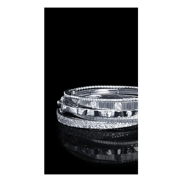 1/2 Ctw. Diamond Bangle Bracelet In Sterling Silver Image 2 Conti Jewelers Endwell, NY