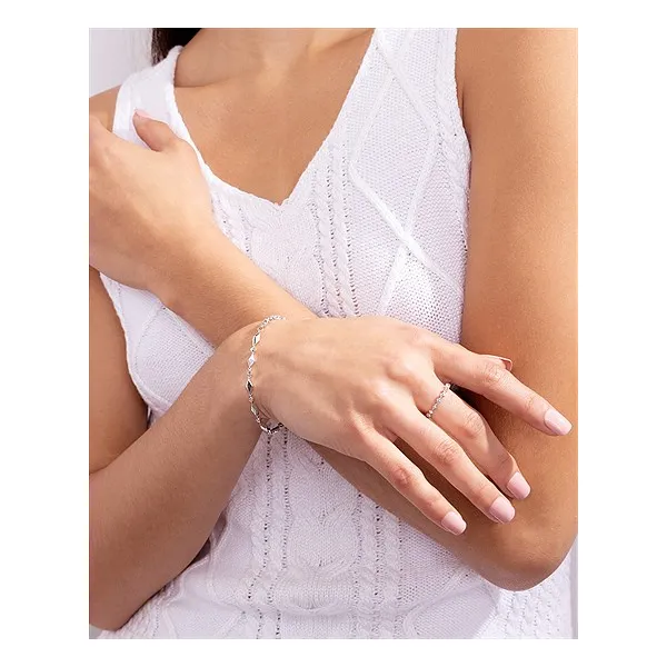 .09 Ctw. Diamond Bracelet In Sterling Silver Image 3 Conti Jewelers Endwell, NY