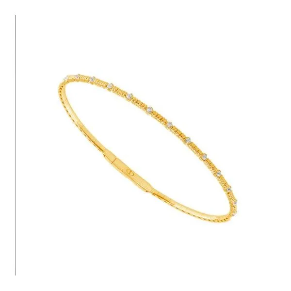 1/5ct. tw. Diamond Flexi Bangle in 14k Yellow Gold Conti Jewelers Endwell, NY