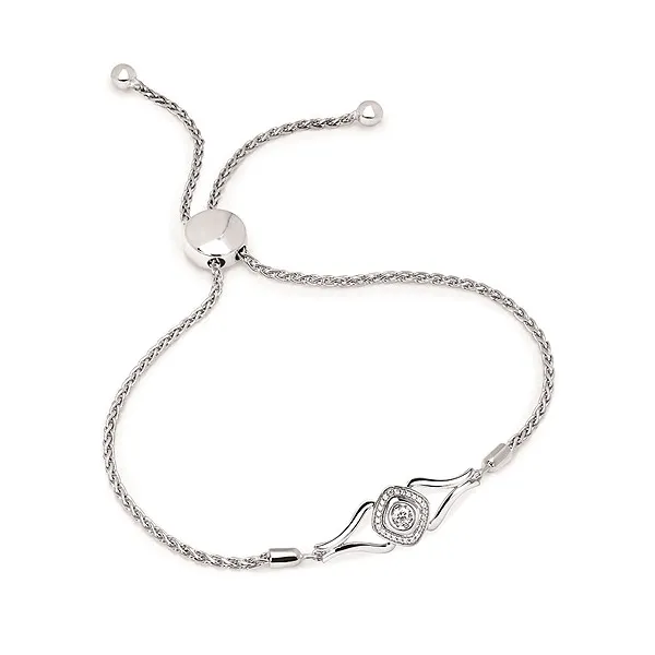 0.17 cttw. Diamond Bolo Bracelet in Sterling Silver Conti Jewelers Endwell, NY