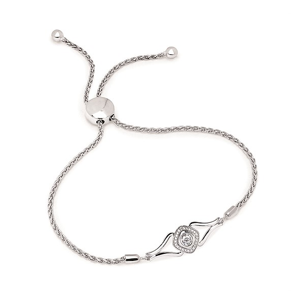 0.17 cttw. Diamond Bolo Bracelet in Sterling Silver Conti Jewelers Endwell, NY