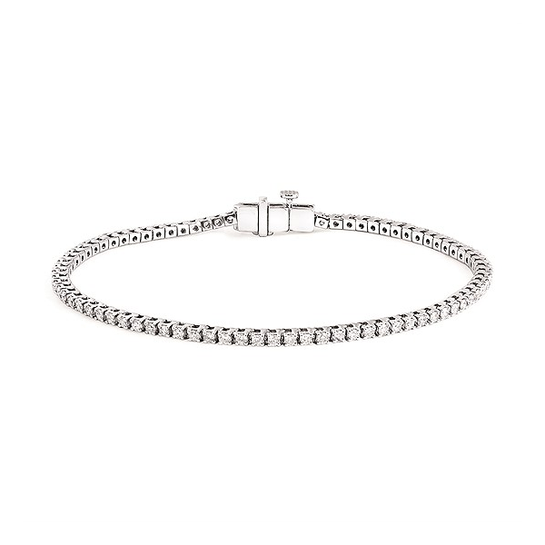 14k WG 1.52cttw Lab Diamond Tennis Bracelet Conti Jewelers Endwell, NY
