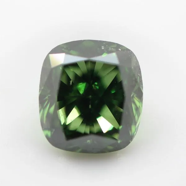 .69CT Cushion Natural Treated Green Diamond Conti Jewelers Endwell, NY