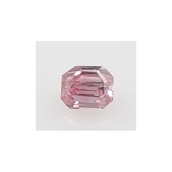 .07CT Emerald Cut Purplish Pink Natural Diamond Conti Jewelers Endwell, NY