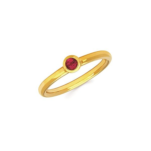 Ruby Bezel Set Ring Conti Jewelers Endwell, NY