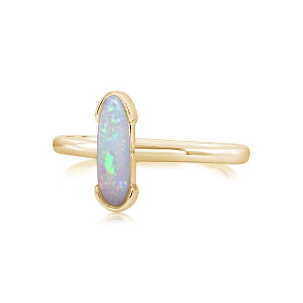Australian Opal Ring in 14k Yellow Gold Conti Jewelers Endwell, NY