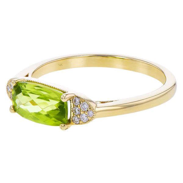 1.40ct tw. Peridot & Diamond Ring in 14k Yellow Gold Image 2 Conti Jewelers Endwell, NY