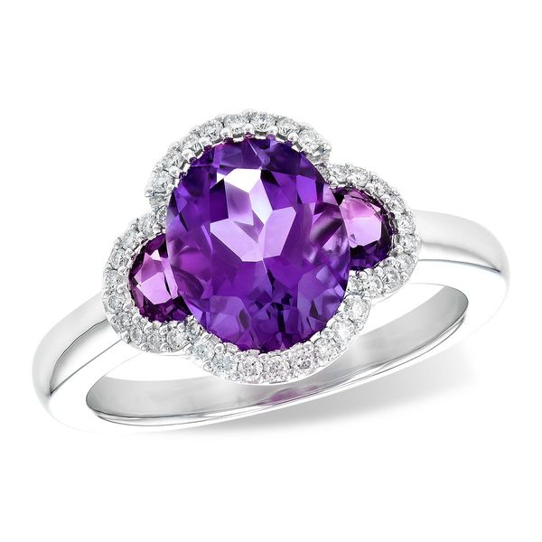 2.60cttw Amethyst & Diamond Fashion Ring Conti Jewelers Endwell, NY
