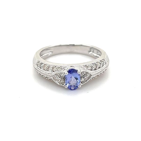 Tanzanite Vintage-Inspired Diamond Ring Conti Jewelers Endwell, NY