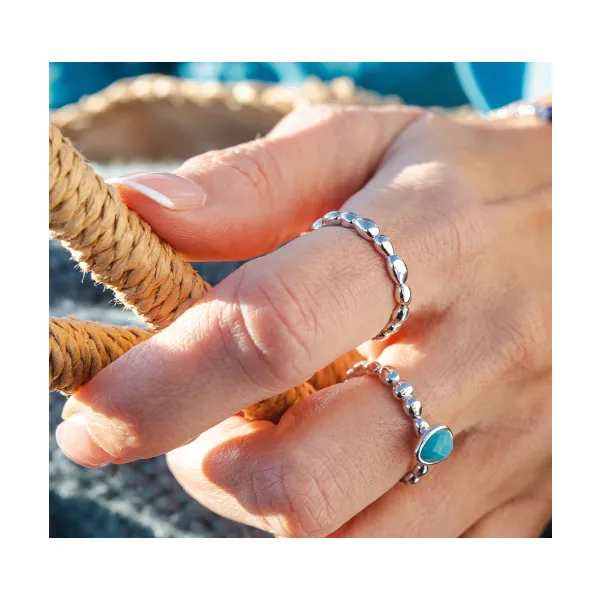 Coast Pebble Azure Gemstone Ring Image 2 Conti Jewelers Endwell, NY
