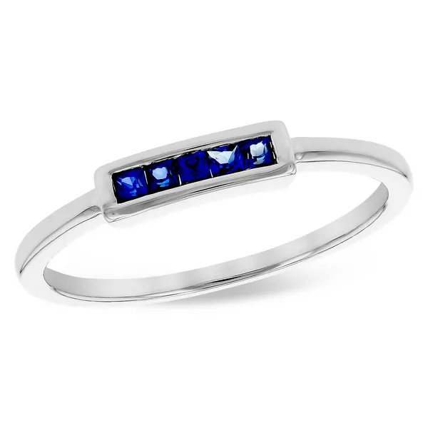 .14cttw. Blue Sapphire Stackable Ring in 14k White Gold Conti Jewelers Endwell, NY