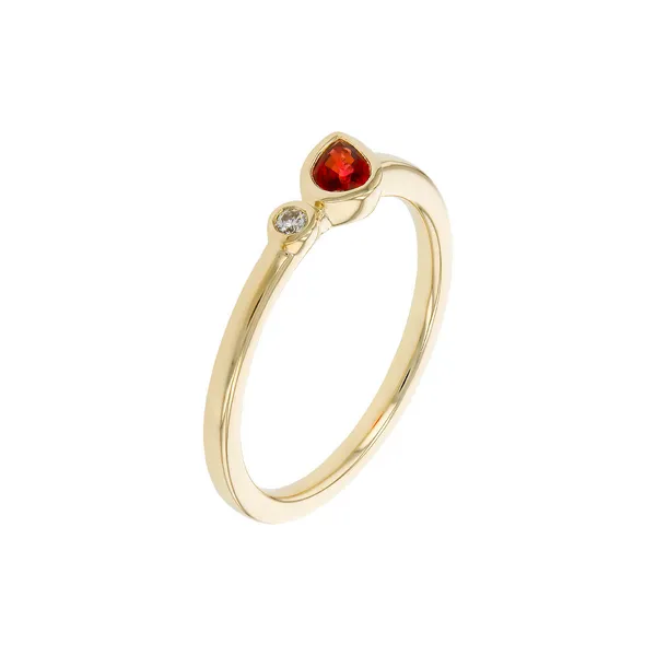 14k YG .24 Ruby & .02 Dia Ring Image 2 Conti Jewelers Endwell, NY