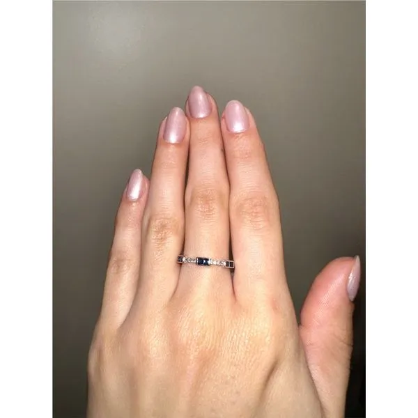 14k WG .36 Sap & .07 cttw Dia Ring 7 Sz Image 2 Conti Jewelers Endwell, NY
