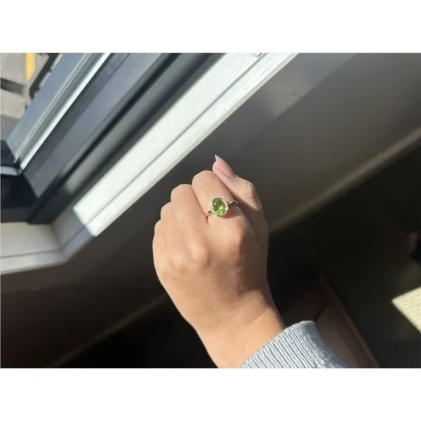 1 3/4ct. tw. Peridot & Diamond Ring in 14k Yellow Gold Image 3 Conti Jewelers Endwell, NY