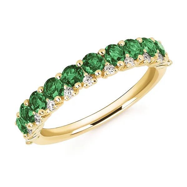 1.04cttw Emerald & Diamond Ring in 14K Yellow Gold Conti Jewelers Endwell, NY