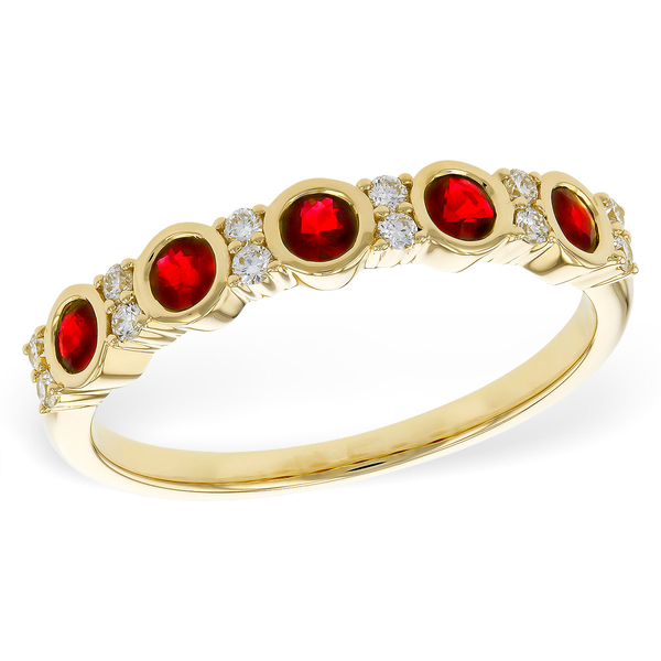 14K Yellow Gold .45 Ruby & Diamond Ring Conti Jewelers Endwell, NY