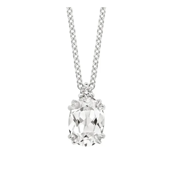 10k WG Created Diamond & Created Sapphire Pendant Conti Jewelers Endwell, NY