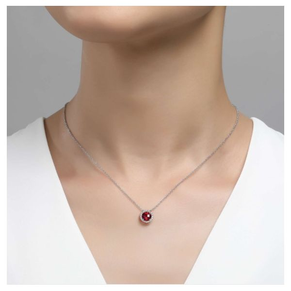 January Birthstone Necklace Image 2 Conti Jewelers Endwell, NY