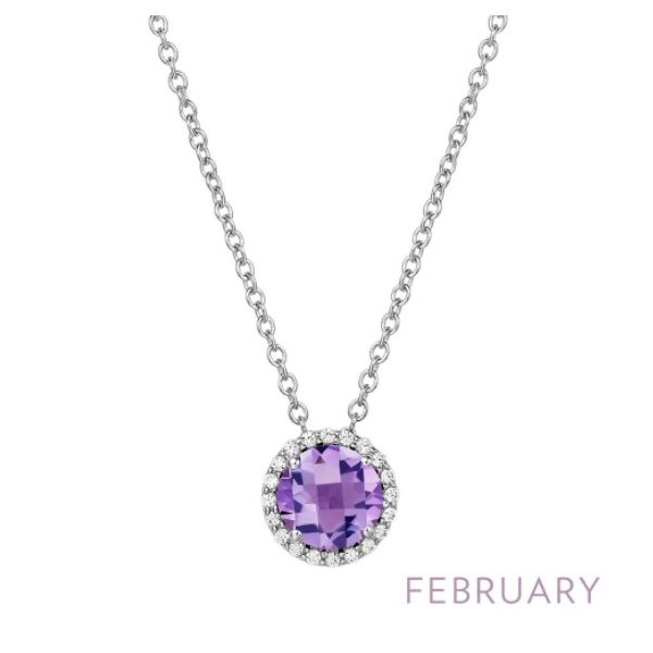 February Birthstone Necklace Conti Jewelers Endwell, NY