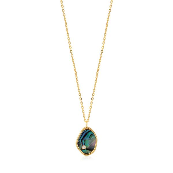 Gold Tidal Abalone Necklace Conti Jewelers Endwell, NY