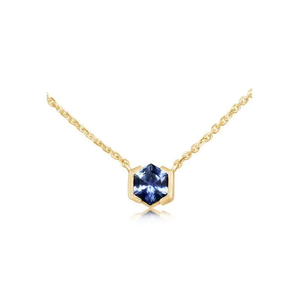 Sapphire sales solitaire pendant