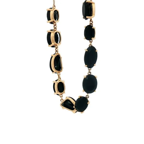 15.21 cttw. Black Onyx Organic Bracelet in 14k Yellow Gold Conti Jewelers Endwell, NY
