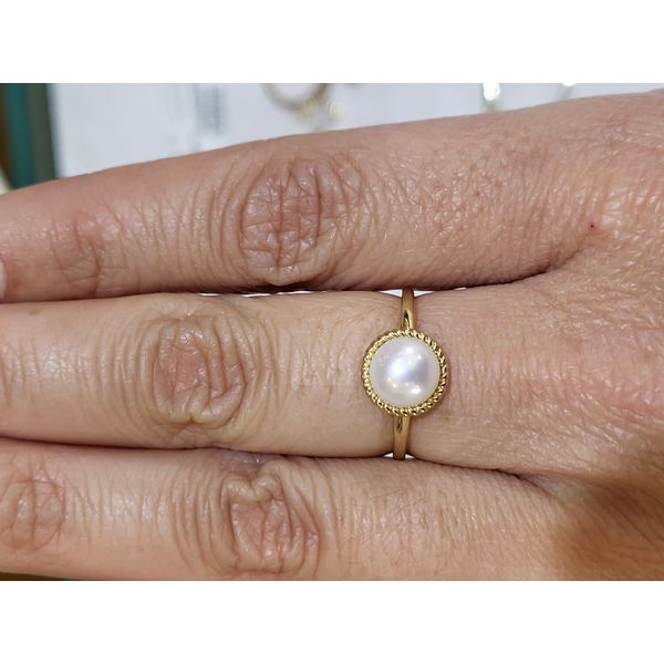 0.43 Ctw. Pearl Ring in 14k Yellow Gold Image 3 Conti Jewelers Endwell, NY