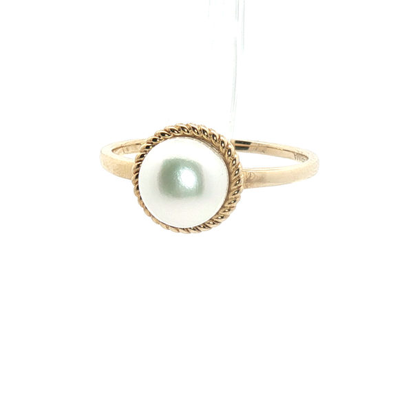 0.43 Ctw. Pearl Ring in 14k Yellow Gold Conti Jewelers Endwell, NY