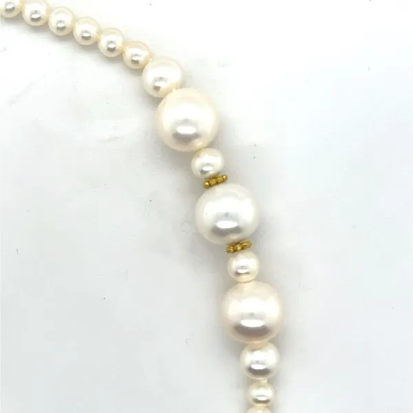 40-inch White Freshwater Pearl Necklace Conti Jewelers Endwell, NY
