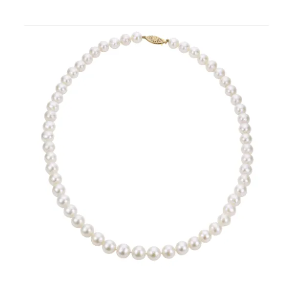 Freshwater Pearl Necklace 14k Yellow Gold 18