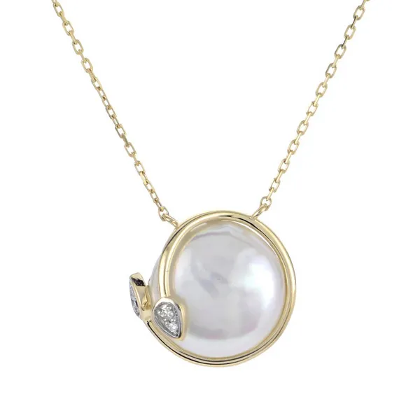 Wrap Coin Pearl Necklace in 14k Yellow Gold Conti Jewelers Endwell, NY