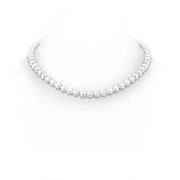 6.5 - 7mm Japanese Cultured Pearl Necklace in 14k Yellow Gold Conti Jewelers Endwell, NY