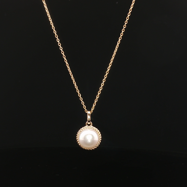 .48 Ctw. Pearl Necklace in 14k Yellow Gold Conti Jewelers Endwell, NY