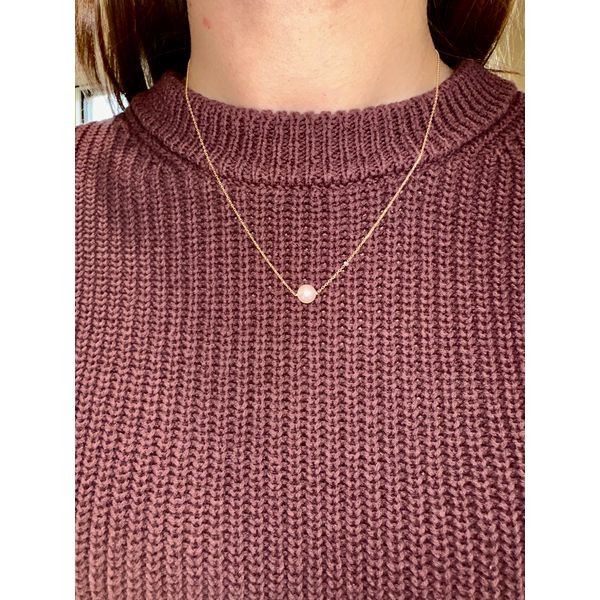 16"-18" 14K YG 7-7.5MM AKOYA CULTURED PEARL & DIAMOND NECKLACE Image 2 Conti Jewelers Endwell, NY