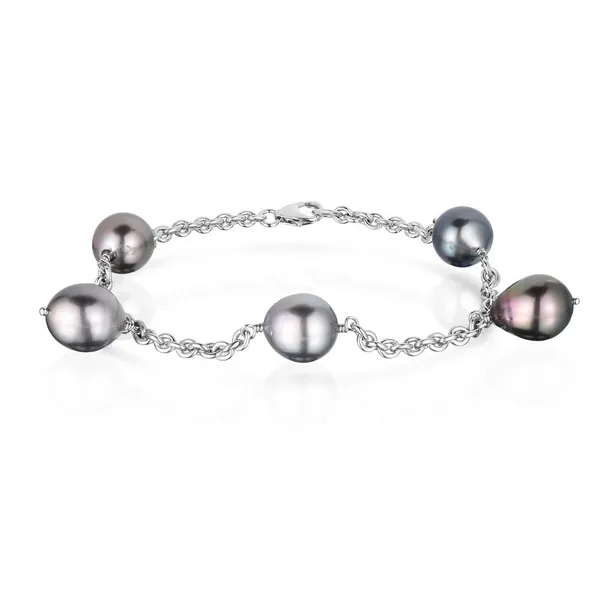 Tahitian Pearl Bracelet in 14k White Gold Conti Jewelers Endwell, NY