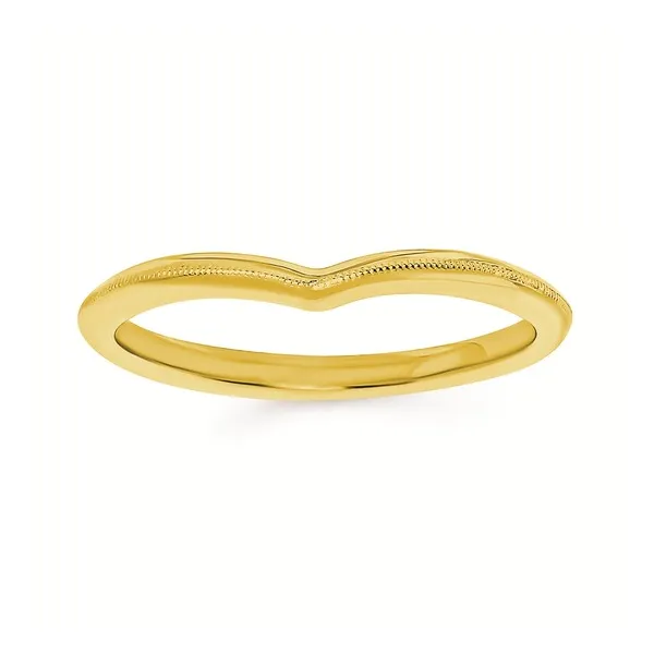 14k YG Milgrain Wishbone Ring Sz 6.5 Conti Jewelers Endwell, NY